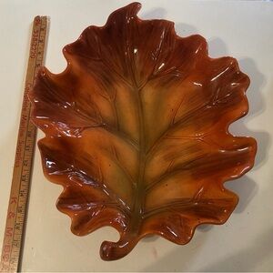Large Leaf-Shaped Platter